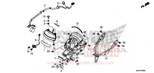 FEU ARRIERE GL1800CF de 2015